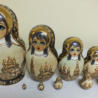 1 of a Kind Russian Nesting Dolls 20pcs (reverse auction)