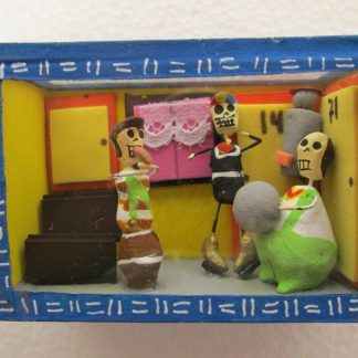 Shadow box mexican nicho miniature handmade folk art (future auction)