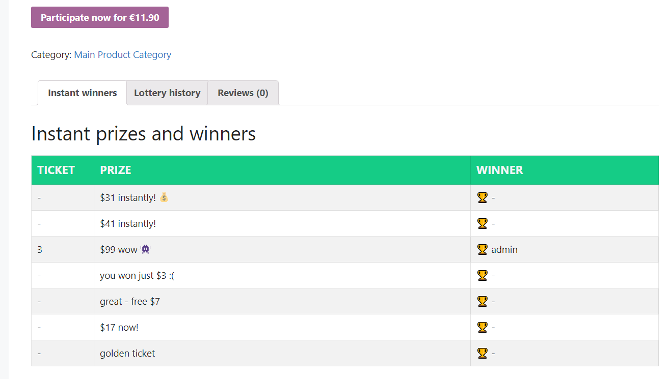 Custom Instant Wins Table for Pick Number Mod - Image 2