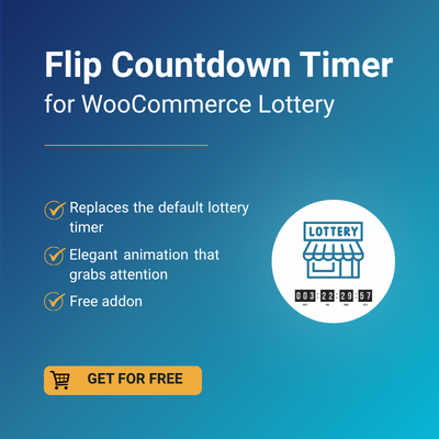 Flip Countdown Timer for WooCommerce Lottery