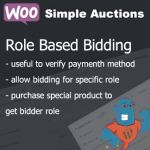 WooCommere Simple Auction Role Based Bidding and Payment Verification