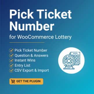 Lottery / Raffle / Competition Pick Ticket Number