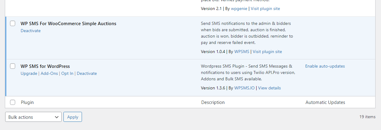 wp sms twillio plugins for sms notifications