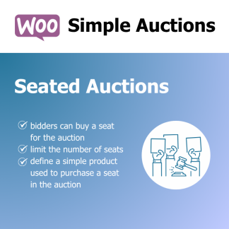 WooCommere Simple Auction Seated Auctions