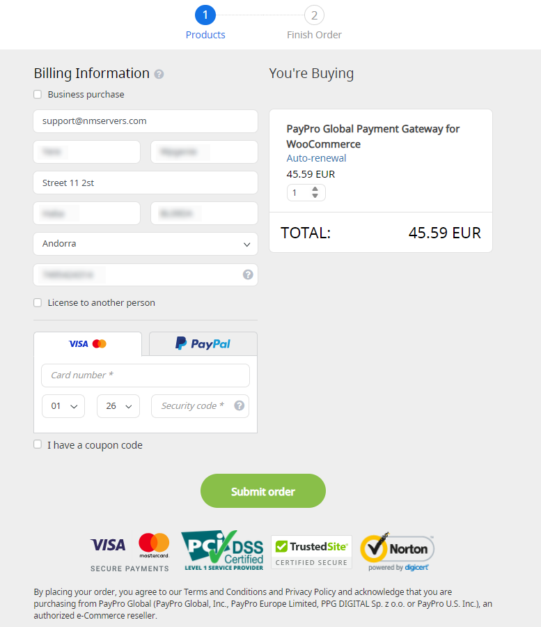 PayPro Global Payment Gateway for WooCommerce 1 year / domain - Image 3