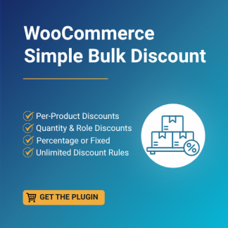 WooCommerce Simple Bulk Discounts 1 year / domain