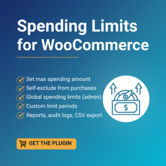 Spending Limits for WooCommerce 1 year / domain